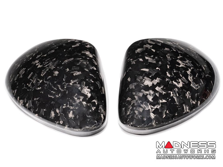 Alfa Romeo Stelvio Mirror Covers - Carbon Fiber - Caps - Feroce Carbon - Forged Carbon